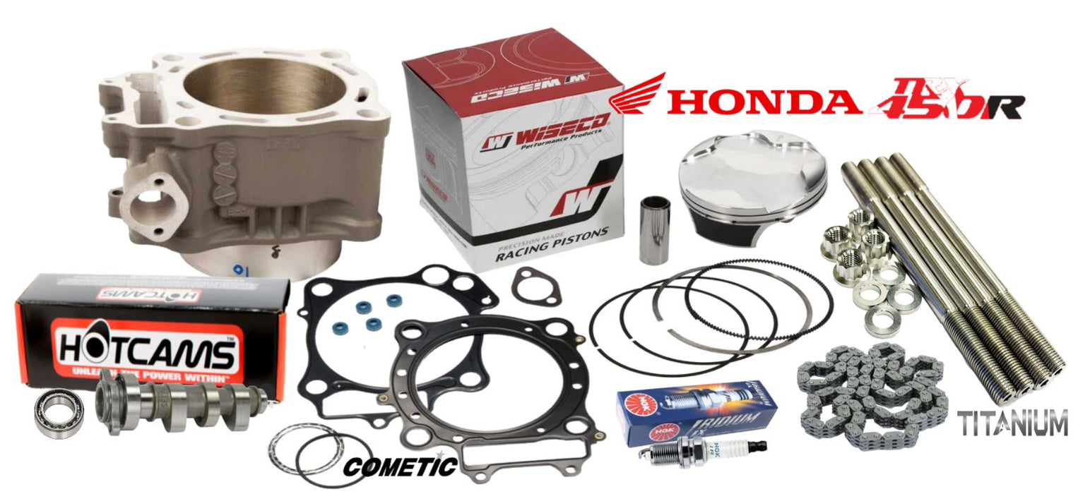 04 05 TRX450R Top End Rebuild Kit Hotcam Stock Replacement Stage 2 Hot Cam Kit