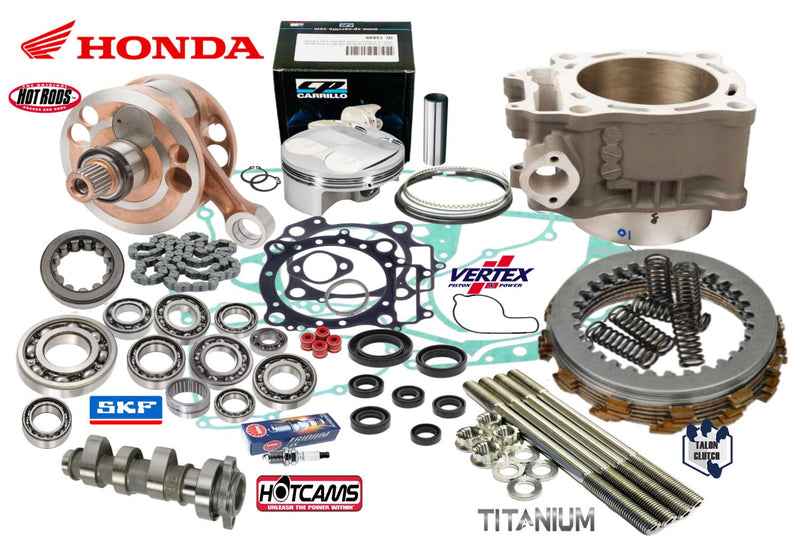 04 05 TRX450R 97mm Big Bore Stroker Rebuild Kit Stage 3 Hotcam 500cc Assembly