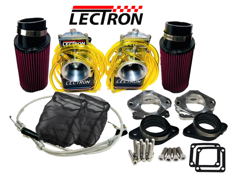 Banshee 44mm Lectron Carbs Billet Bowls Complete 44 HV Drag Carb Kit Carburetors