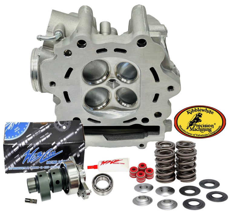 06-08 Raptor 700 Ported Cylinder Head #290 Webcam Full Race Port Polish Springs