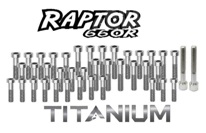 Raptor 660 Titanium Bolt Kit Left Right Side Clutch Stator Case Cover Bolts Kit
