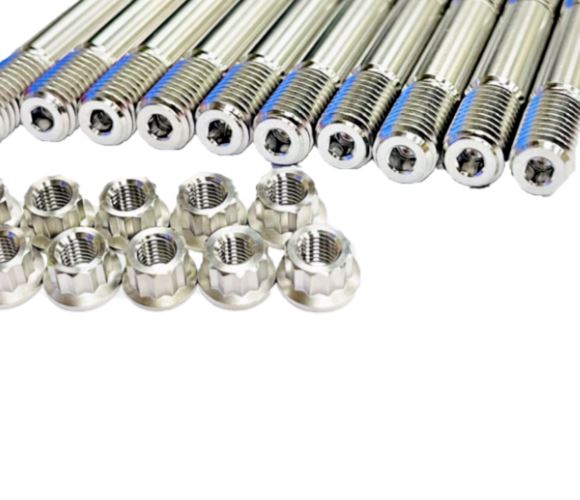 Pro Design Cool Head Studs TITANIUM Banshee PD300A Cylinder Head Ti Stud Nut Kit