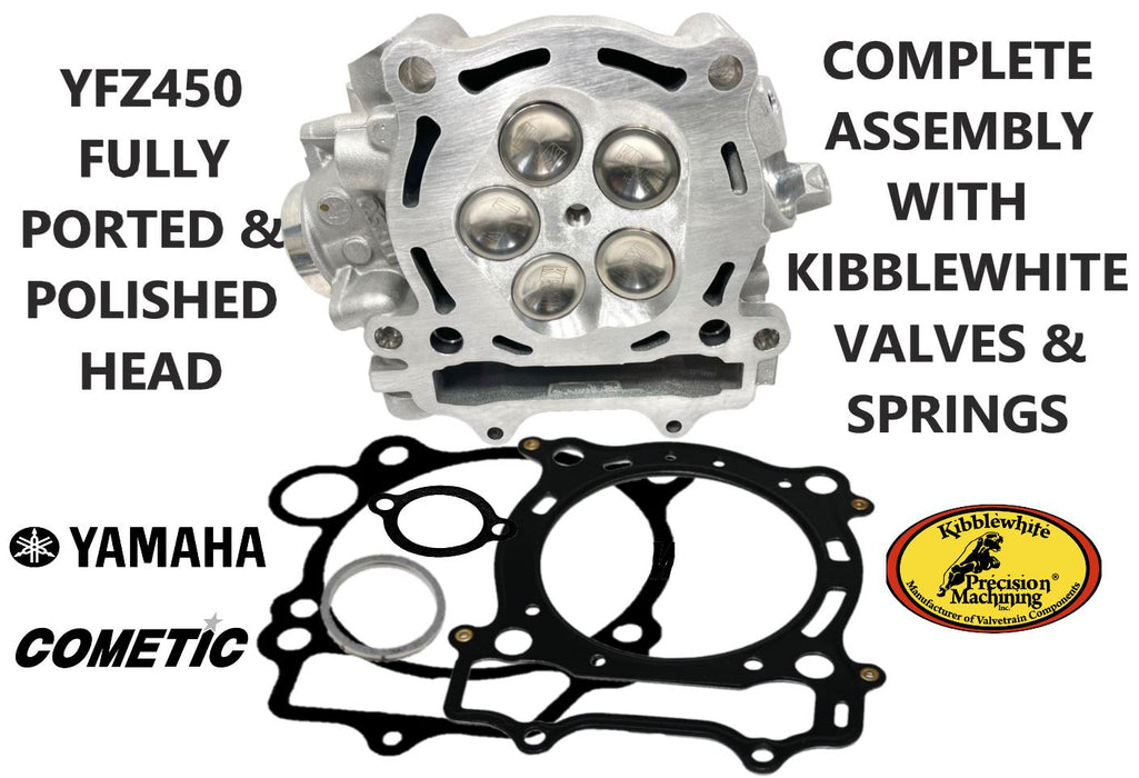 Best YFZ450 Ported Head Porting Port Polish Assemble Kibblewhite +1 Valves Kit