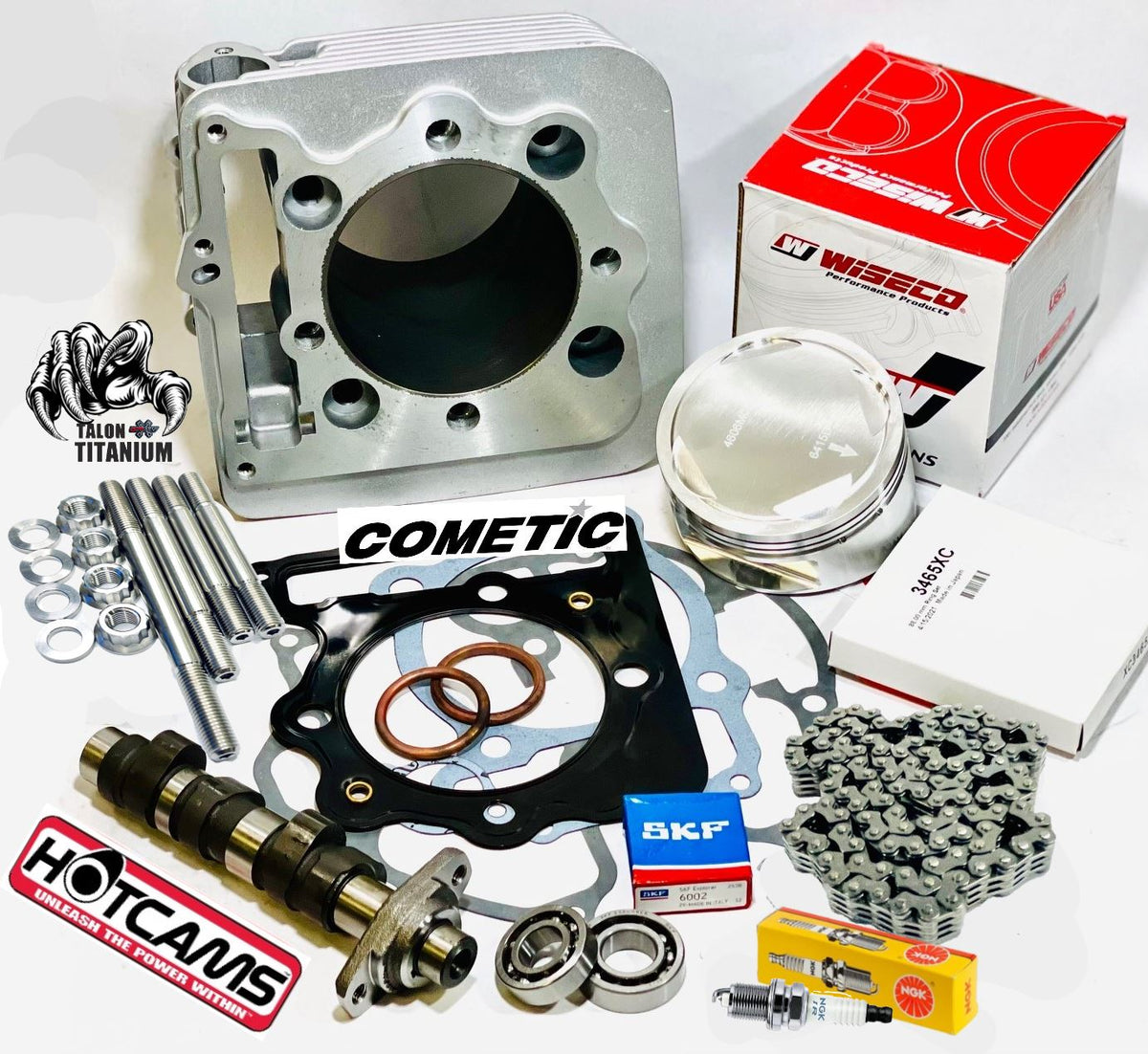 Honda 400EX 400X 87mm +2 Big Bore Kit Stage 3 Hotcam 416cc Top End Reb — BPRATV