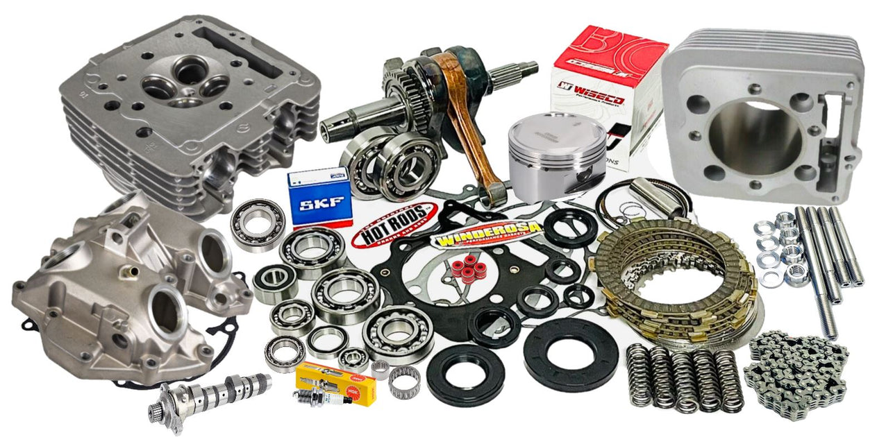 9904 Honda 400EX Cylinder Head Complete Top Bottom End Rebuild Kit As