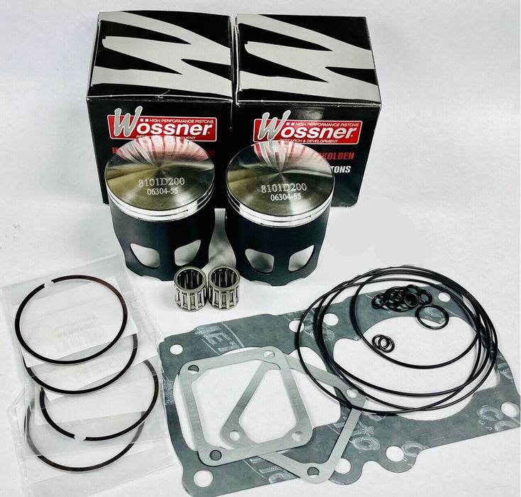 Yamaha Banshee 64.50mm Wossner Pistons .50 Over Forged Coated Piston Top End Kit