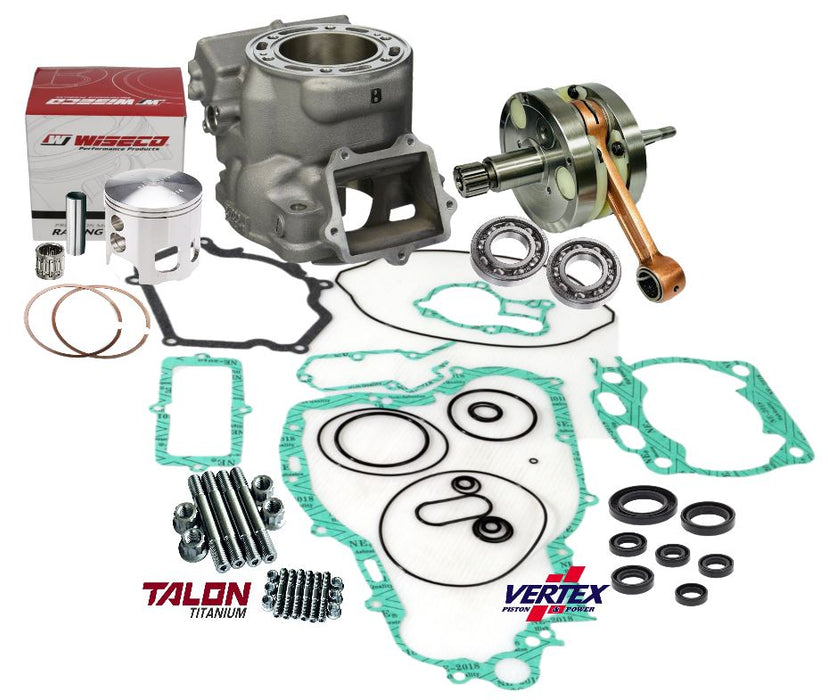 YZ250 Big Bore Kit Powervalve Complete Motor Engine Rebuild Kit Top Bottom End