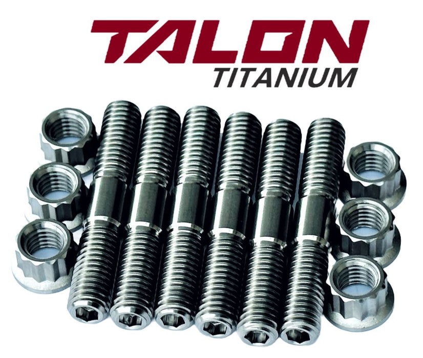 YZ250 TITANIUM Cylinder Head Studs Ti Stud Bolt 12 Point Nut Kit Set