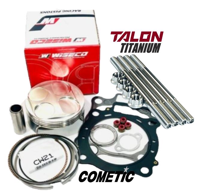 04 05 TRX450R Wiseco Piston Hi Comp 14:1 Piston TITANIUM Stud Kit Race Gas Redo