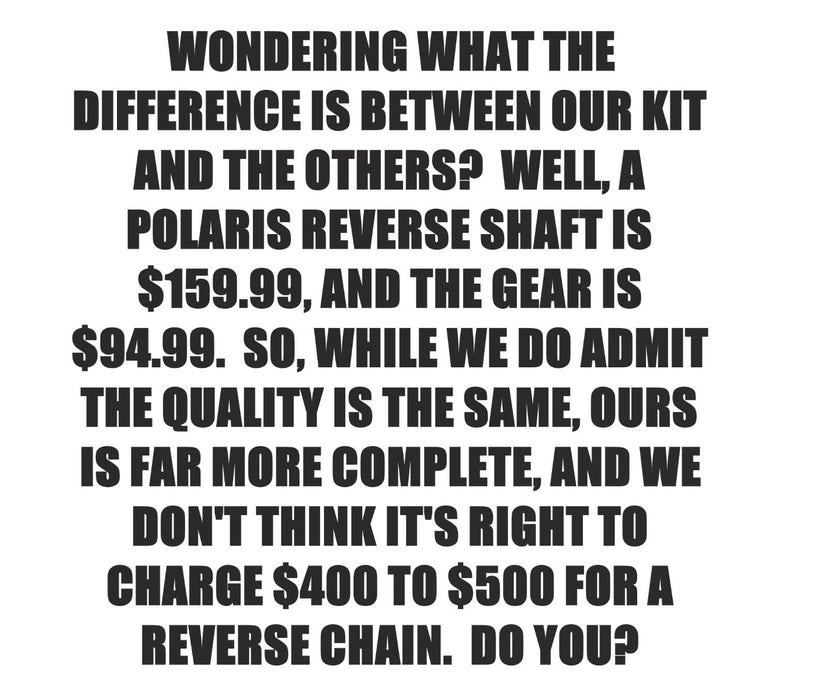 Ranger XP 900 Reverse Gear Upgrade Heavy Duty Chain 3235380 Shaft Bearings