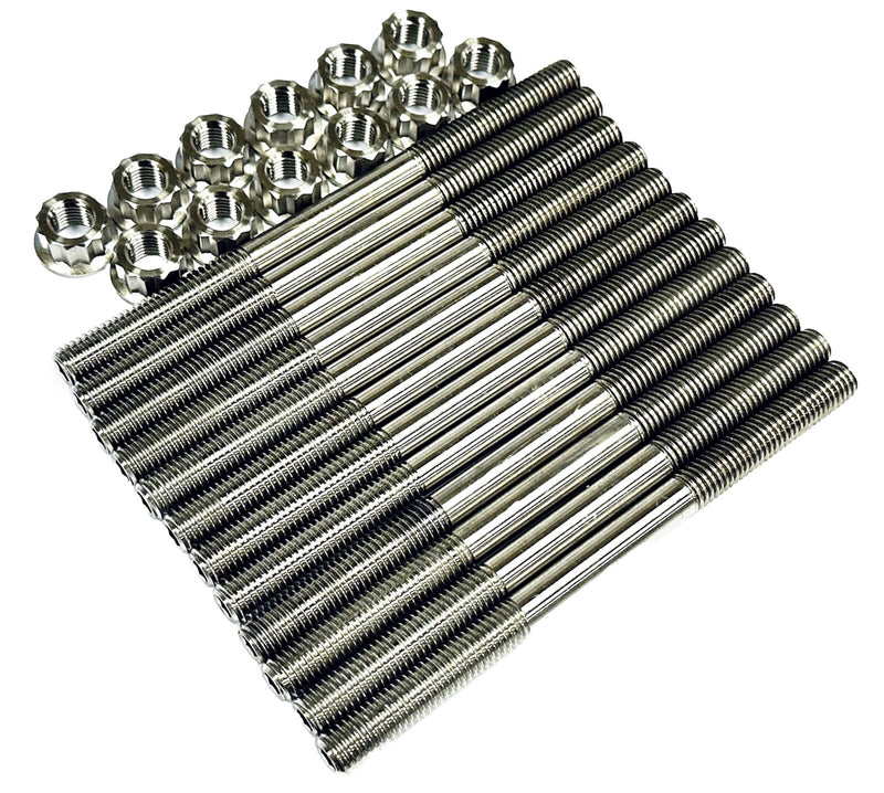 Ducati 7791A621B Multistrada V4 Cylinder Head Studs TITANIUM Front Rear Stud Kit