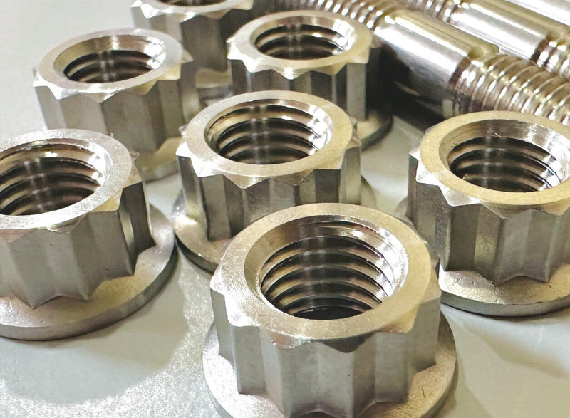 Ducati 7791A621B Multistrada V4 Cylinder Head Studs TITANIUM Front Rear Stud Kit