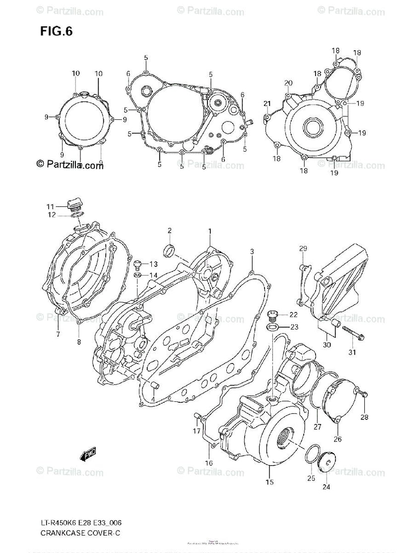 05-07 LTR450 LT-R Titanium Bolt Kit Crankcase Side Covers Water Oil Pump Ti Bolt