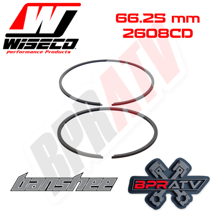 Banshee 350 66.25 mm Bore Wiseco Piston Rings Rebuild Set 2608CD 1 (Set of One)