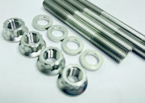 Honda TRX 400EX 400X Cylinder Head Studs Titanium Ti Head Stud Bolt Nut Kit Set