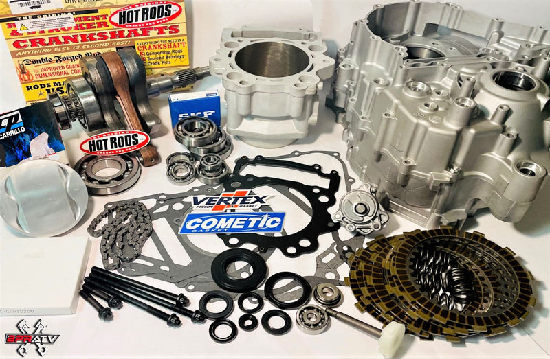 Raptor 700 Crankcases Cases Rebuild Kit Complete Top Bottom End Motor Engine Kit