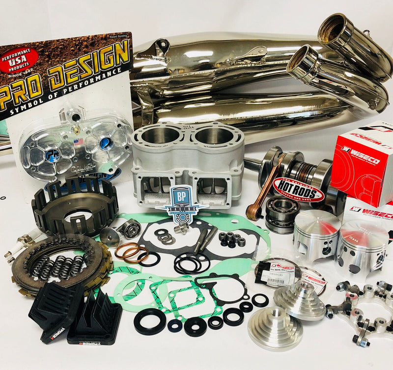 🔥 Banshee 472 72mm Super Cub Cylinder Crank Complete Rebuild w Drag Pipes ⚡