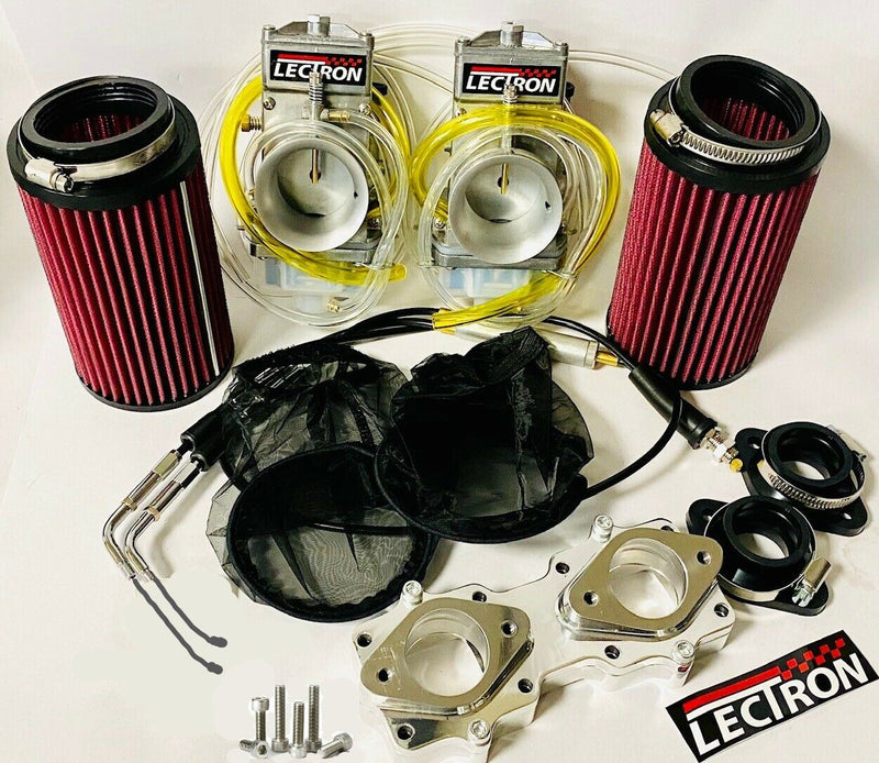 Banshee 38mm Lectrons Carbs Complete 38 mil Lectron Carb Carburetor Kit Intake