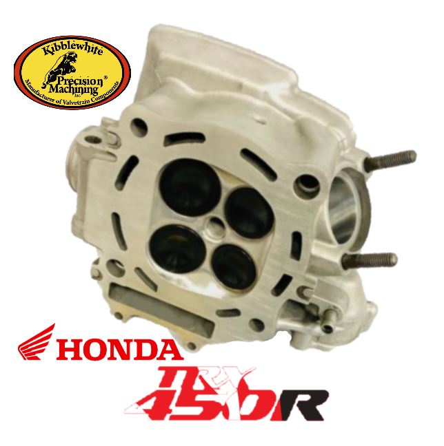 04 05 TRX450R TRX 450R Ported Assembled Head Porting Kibblewhite Valves Assembly