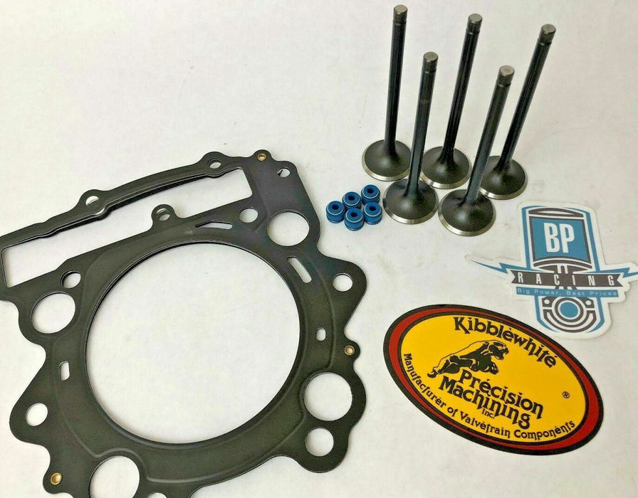 YFZ450R YFZ 450R 450X Kibblewhite Stainless Steel Valves Seals Stock Head Gasket