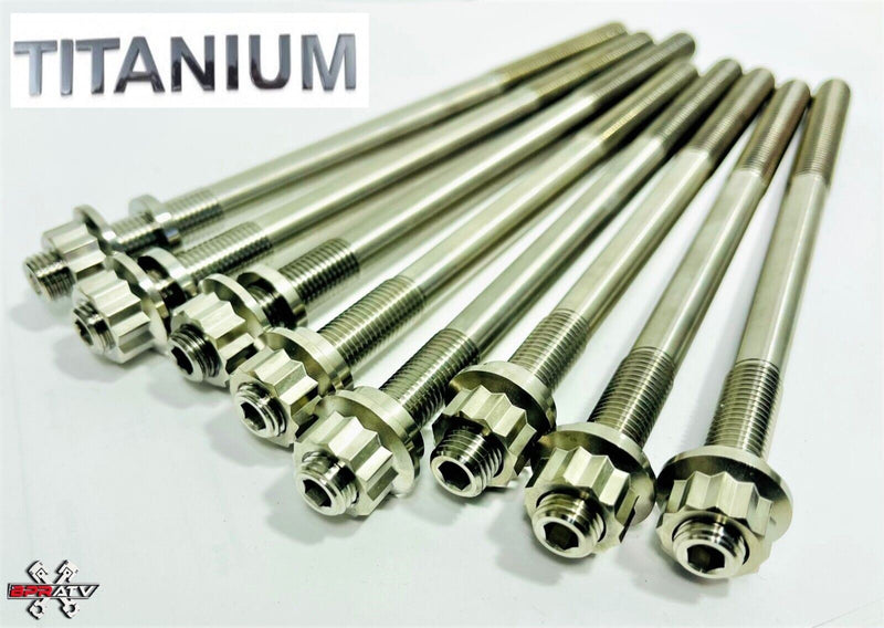 KFX700 KFX Prairie 700 Ti Head Stud Kit TITANIUM Strongest Best Cylinder Studs