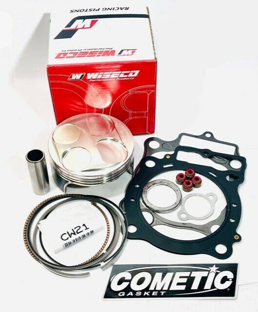 04 05 TRX450R TRX 450R Hi Comp Race Gas Piston Wiseco 14:1 Stock Bore Gaskets