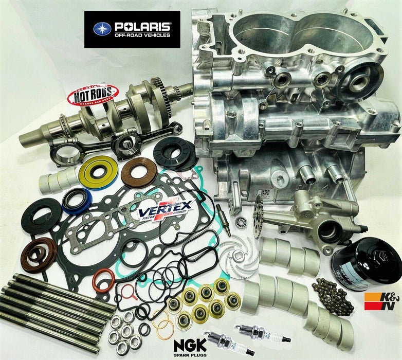 14-16 RZR XP 1000 Crankcases Rebuild Kit Bottom Lower End Motor Engine Assembly