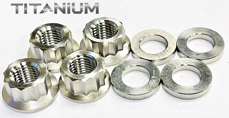 YFZ450 YFZ450R ARP KMS Stud Kit Replacement Nuts 12 Point Titanium Set Washers