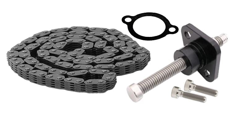 10-20 YZ450F Black Billet Cam Chain Tensioner Heavy Duty Chain Titanium Bolt Kit