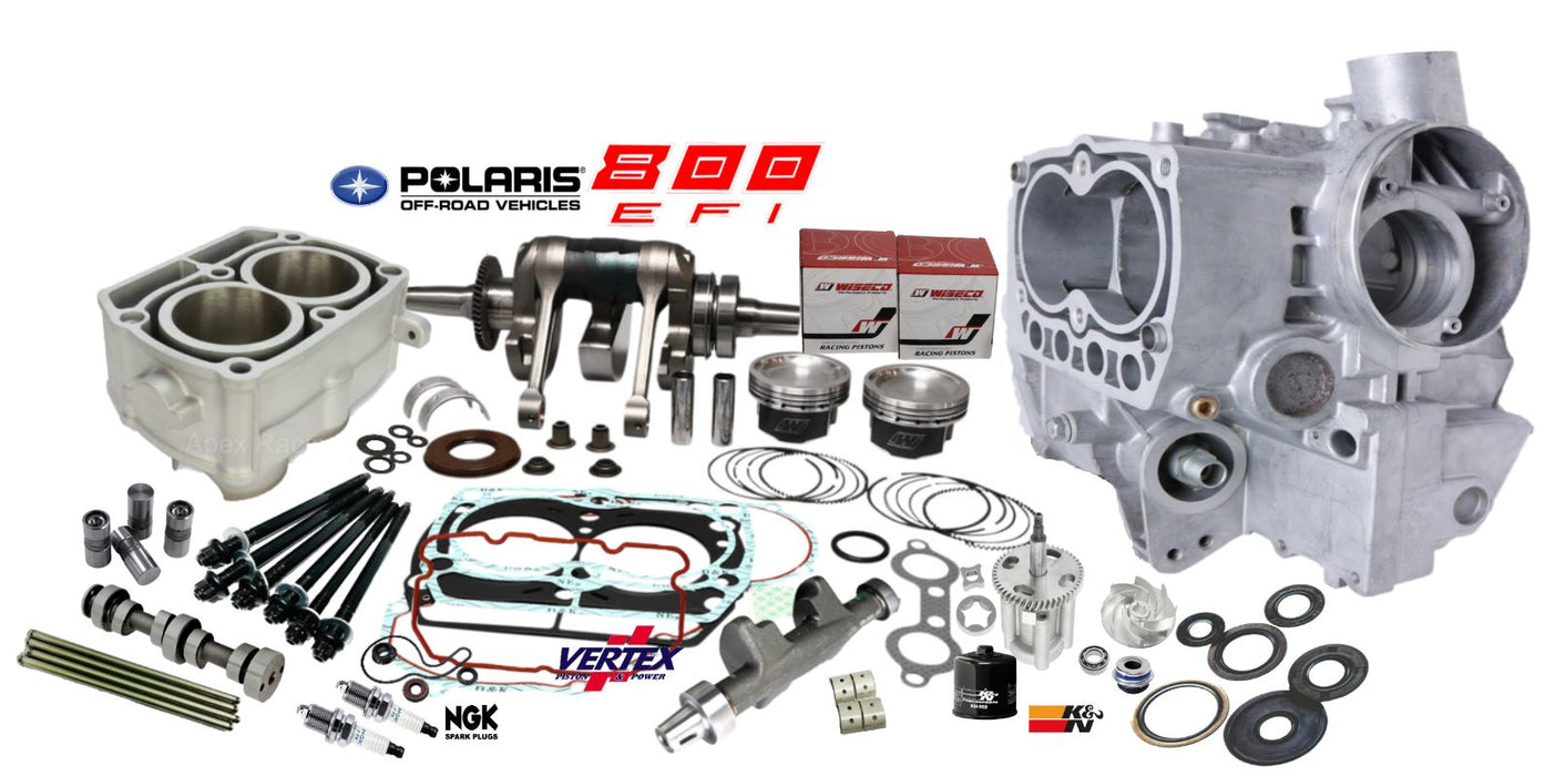 Get 08-10 RZR 800 Crank Cases Complete Rebuild Kit Top Bottom End Assembly Redo