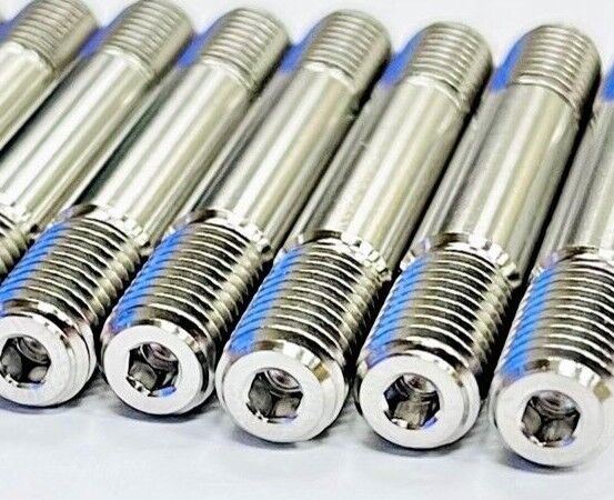 Yamaha YFS200 Blaster Ti Cylinder Head Studs Titanium Stud Kit Set 12 Point Nuts