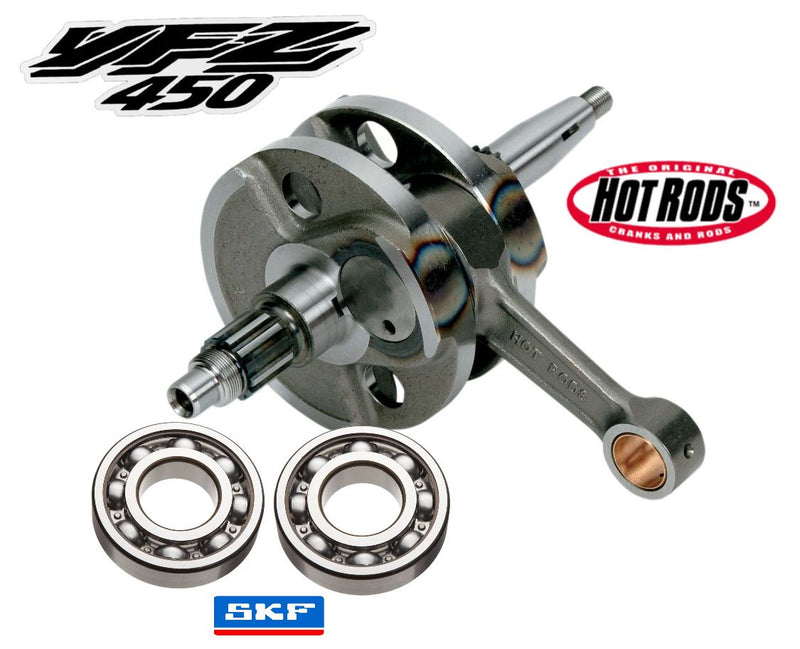 YFZ450 YFZ 450 Stroker Crank +3mm Hot Rods 4173 Crankshaft Rod Main Bearings Kit
