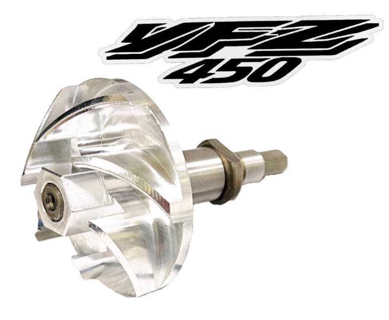 YFZ450 YFZ 450 Billet Water Pump Impeller Yamaha 450 CNC Gear Shaft Assembly