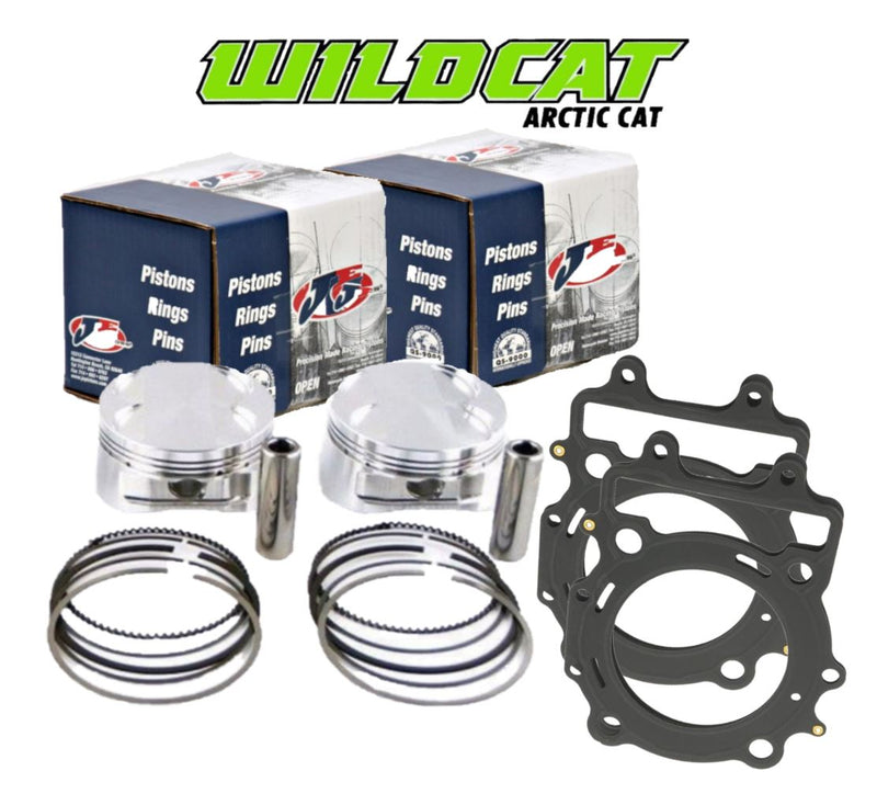 Wildcat 1000 X 4X 94mm Pistons JE Forged +4 Big Bore Piston Big Bore Head Gasket