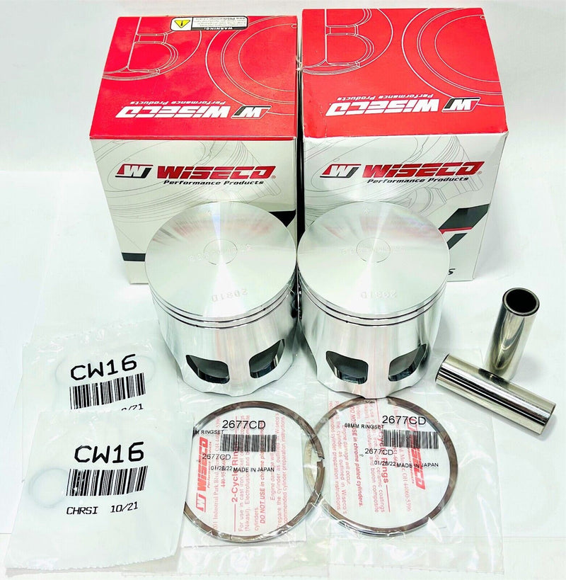 Wiseco 513M06400 Pistons Yamaha Banshee 350 ATV RZ350 Forged Stock Bore Piston