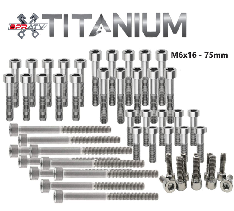 M6 6mm Titanium Bolts  6x16-6x75 Grade 5 Ti Socket Head Cap Screws