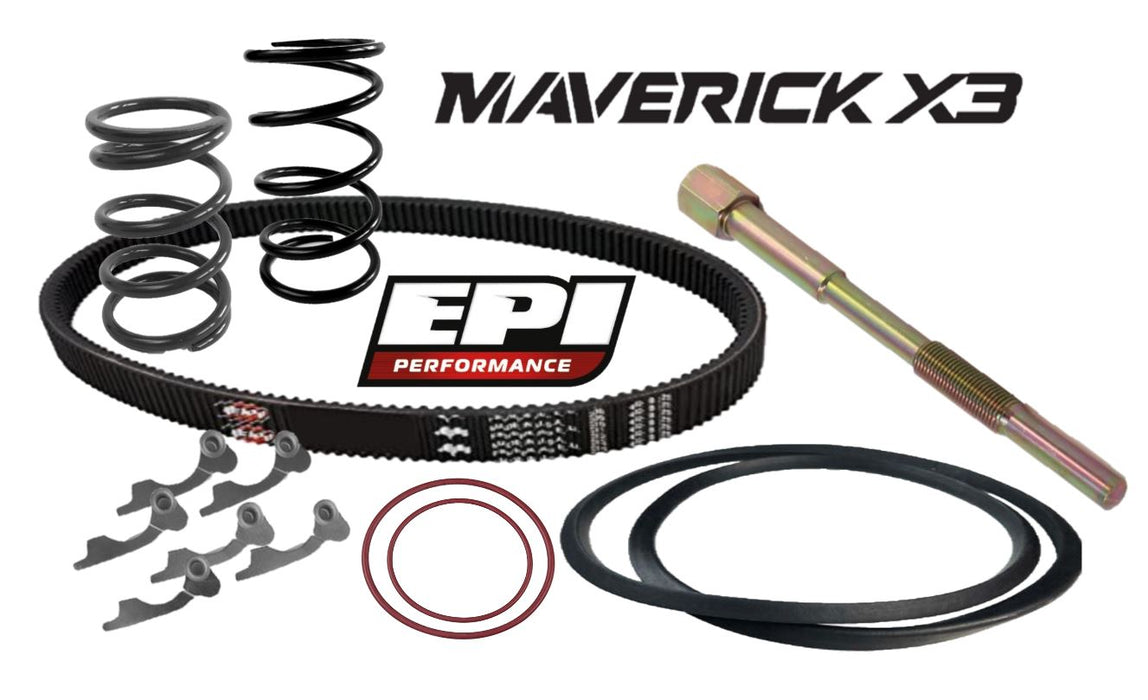 Maverick Turbo X3 Std EPI Clutch Belt Puller Weights Springs Complete Kit 120hp