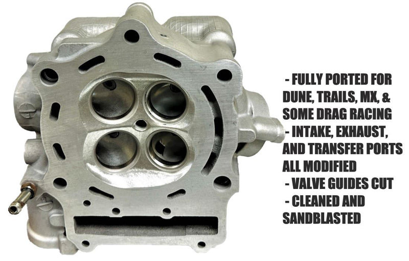 Suzuki 11100-31G00 King Quad LTA 700 750 Ported Cylinder Head Porting Race Port