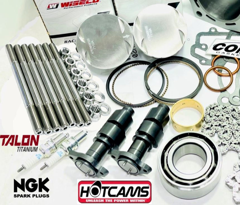 KFX 700 85mm Big Bore Rebuilt Motor Engine Rebuild Kit Hotcams KPMI Valves Studs