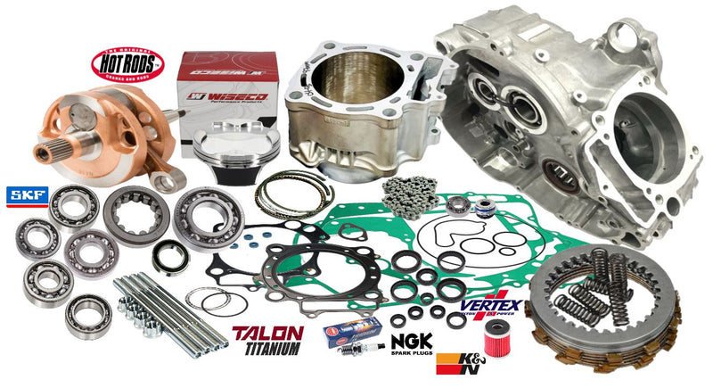 06+ TRX450R Cases Big Bore Rebuild Kit 100m Cylinder Crankcase Redo Assembly Kit