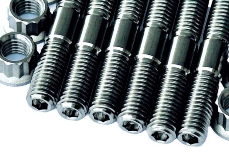 Wolverine 850 1000 Ti Exhaust Studs Heavy Duty Titanium Head Pipe Stud Bolt Kit