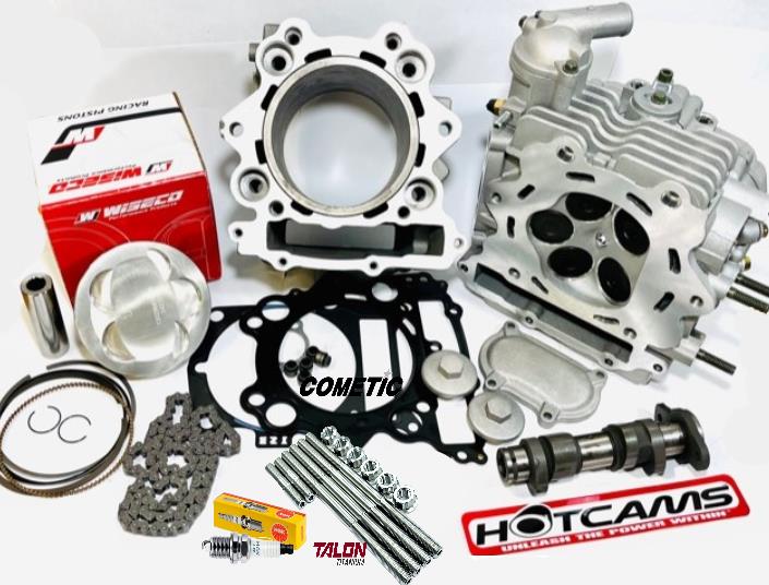 Rhino 660 Top End Rebuild Stock Bore Cylinder Head Assembly Mudbuster Hotcam Kit