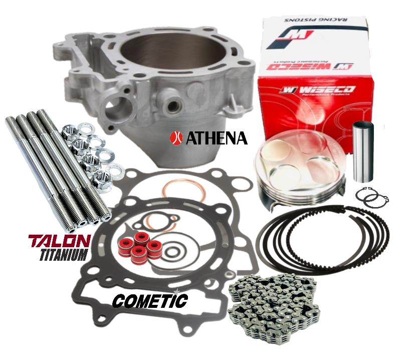 06 07 08 KX450F 100mm Big Bore Kit +4 Athena Cylinder Piston Top End Rebuild Kit