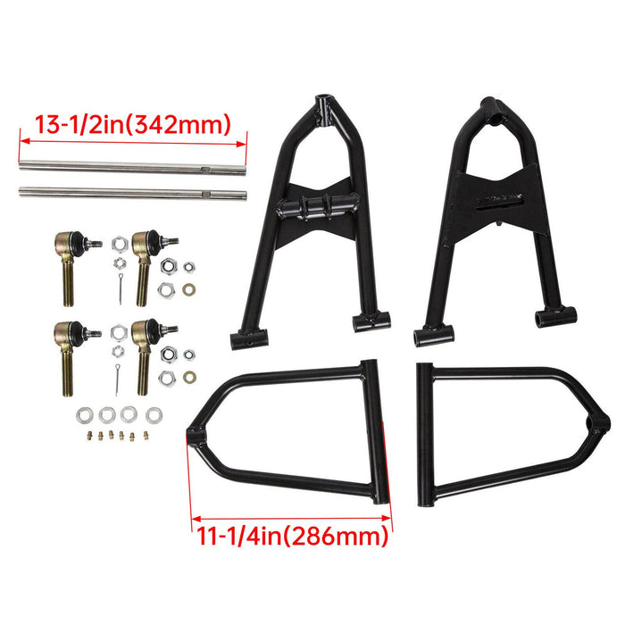 Banshee +2 A-Arms Front Wider Performance A Arm Brake Line Clamps COMPLETE KIT