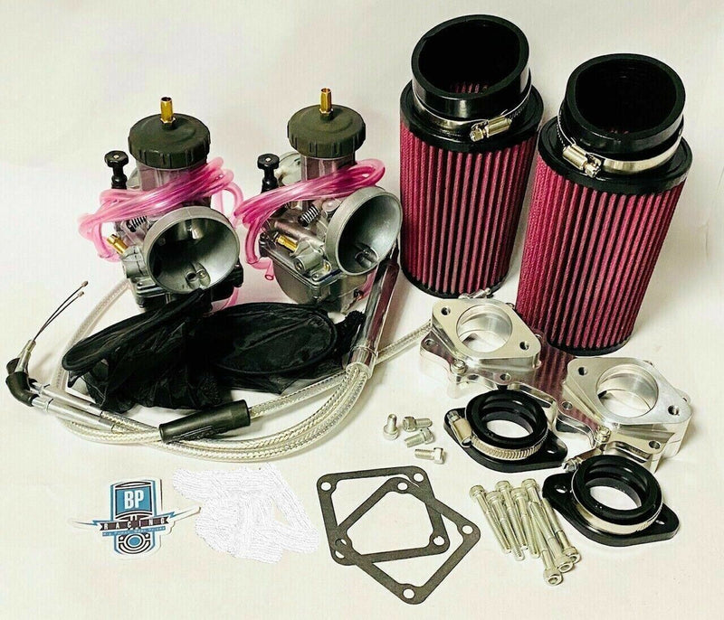 Banshee 35mm 35 mil Carb Kit PWK Style Carbs Carburetor Complete Quad Vent Kit