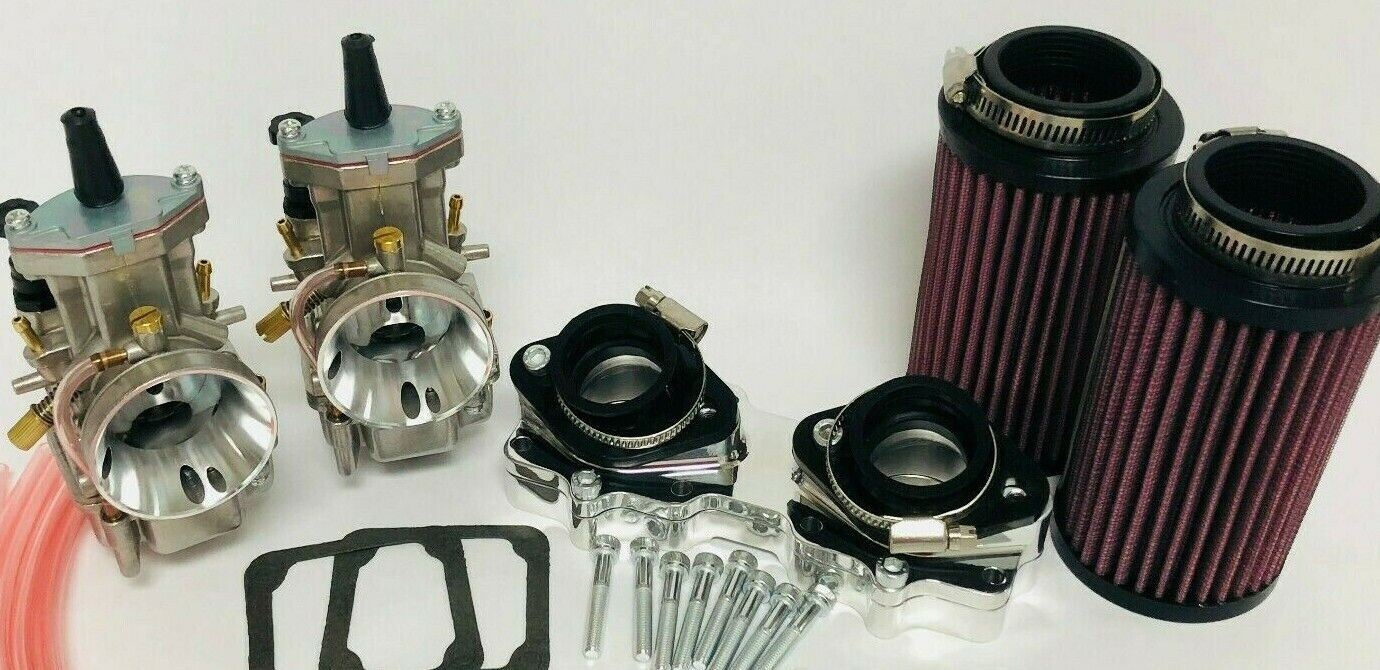 Banshee 28m 28 Mil PWK Style Carbs Carburetors Knock Off Carb Manifolds Filters