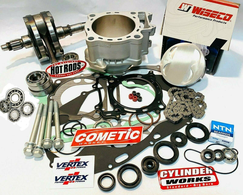 Rhino Grizzly 450 OEM Cylinder Complete Rebuilt Motor Engine Rebuild Bearing Kit