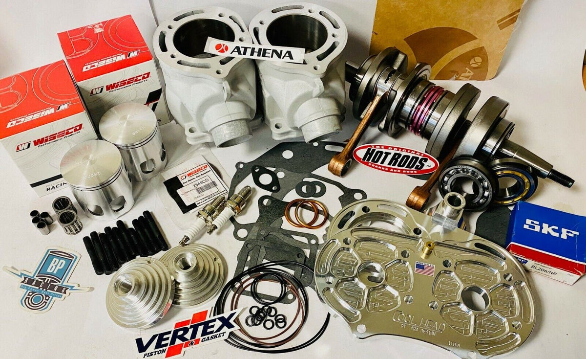 Cylinder Head & Valve Cover Gaskets For Chevrolet Camaro Athena Banshee 68mm Kits Banshee Athena 421cc 68 Big Bore +4mm STROKER Cylinders WISECO Pistons Domes Pro Design Cool Head - AZ Quad
