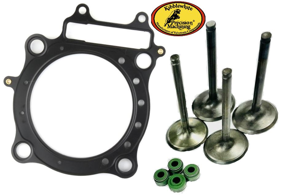 04 05 TRX450R TRX 450R Kibblewhite Stainless Valves Valve Seals 97mm Head Gasket