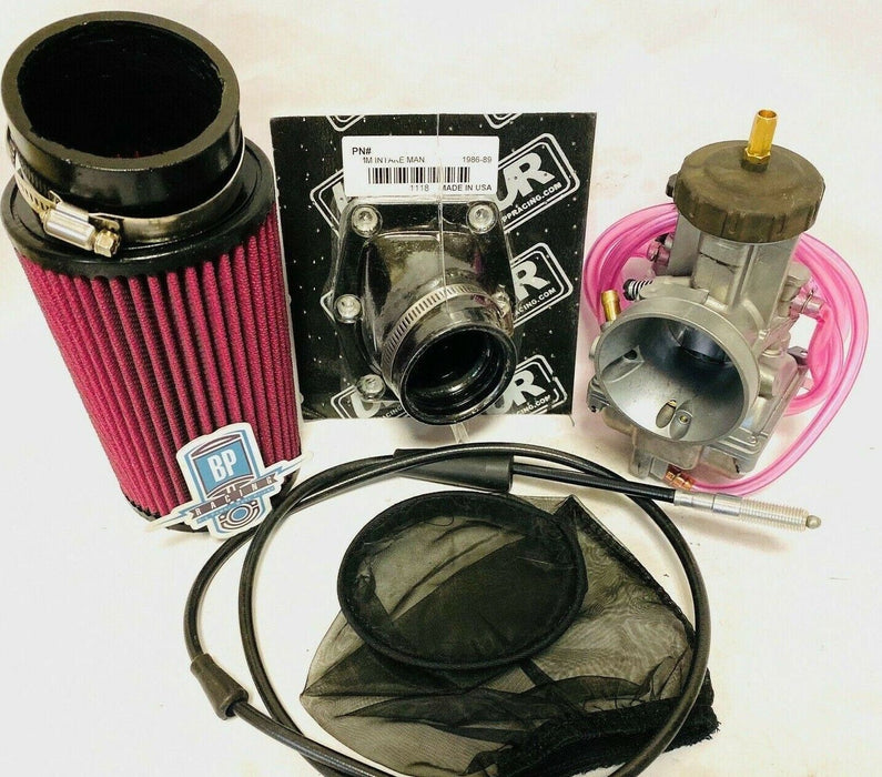 Honda TRX 250R Fourtrax 38mm PWK Style Knock Off Carb Kit 38 mil Complete Intake